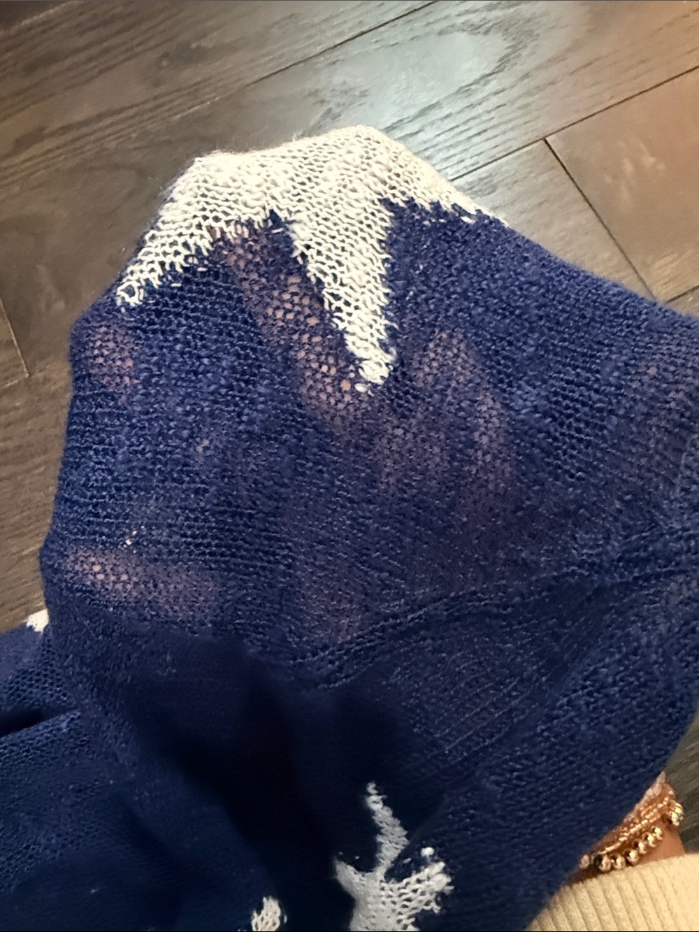 Navy Star Print Sweater - Picture 2 of 2